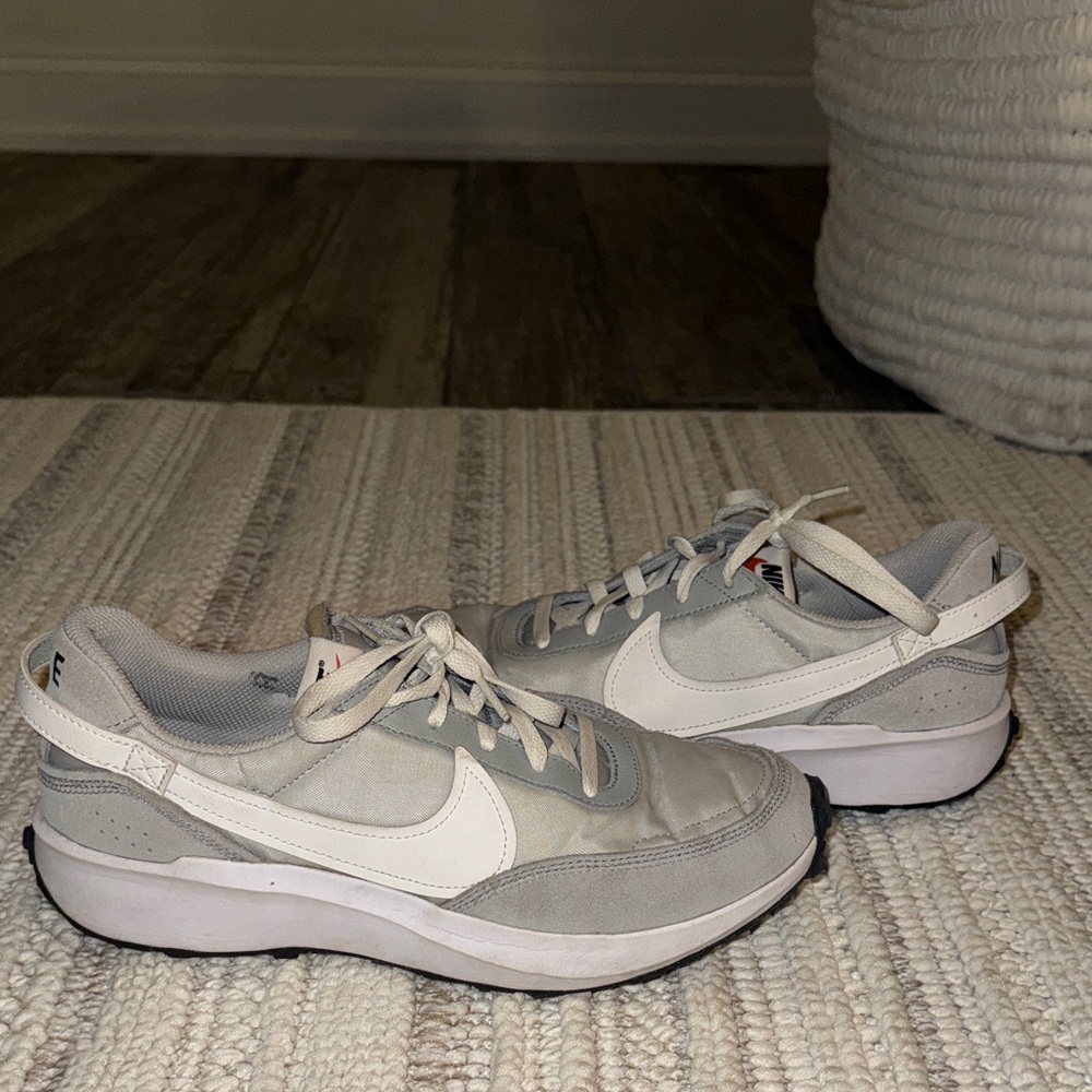 Nike Gray and White Athletic Shoes